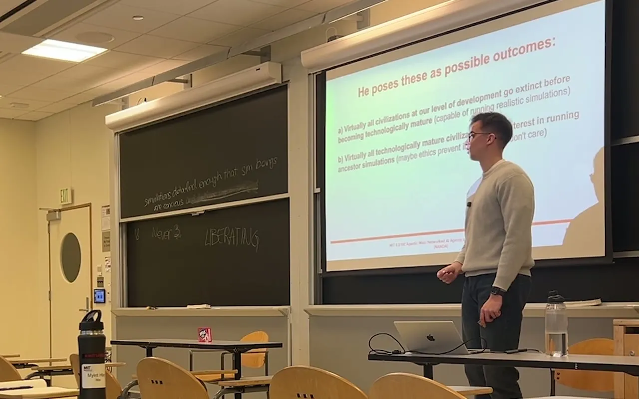 Karlo lecturing in an MIT classroom